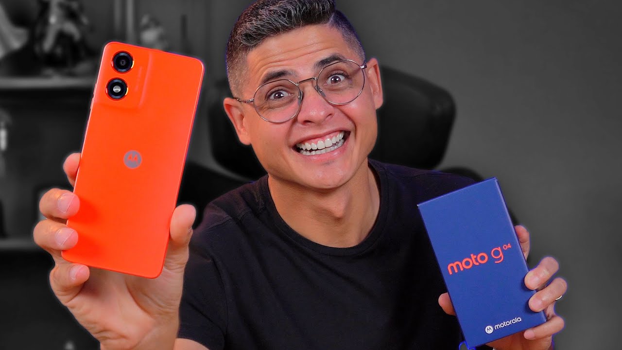 O CELULAR MAIS BARATO DA MOTOROLA COM 128GB! Esse MOTO G04 é BOM? Unboxing e Impressões