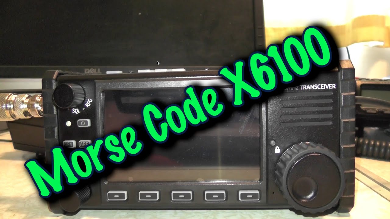 XIEGU X6100 Morse code