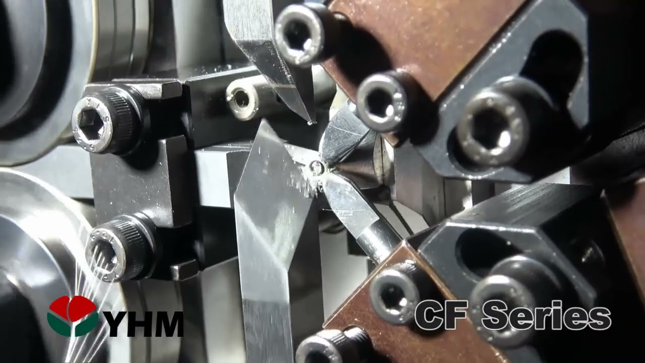線徑0.8mm 小捲繞比變節距壓簧｜CNC壓簧製造機 CF-310｜YHM友匯機械