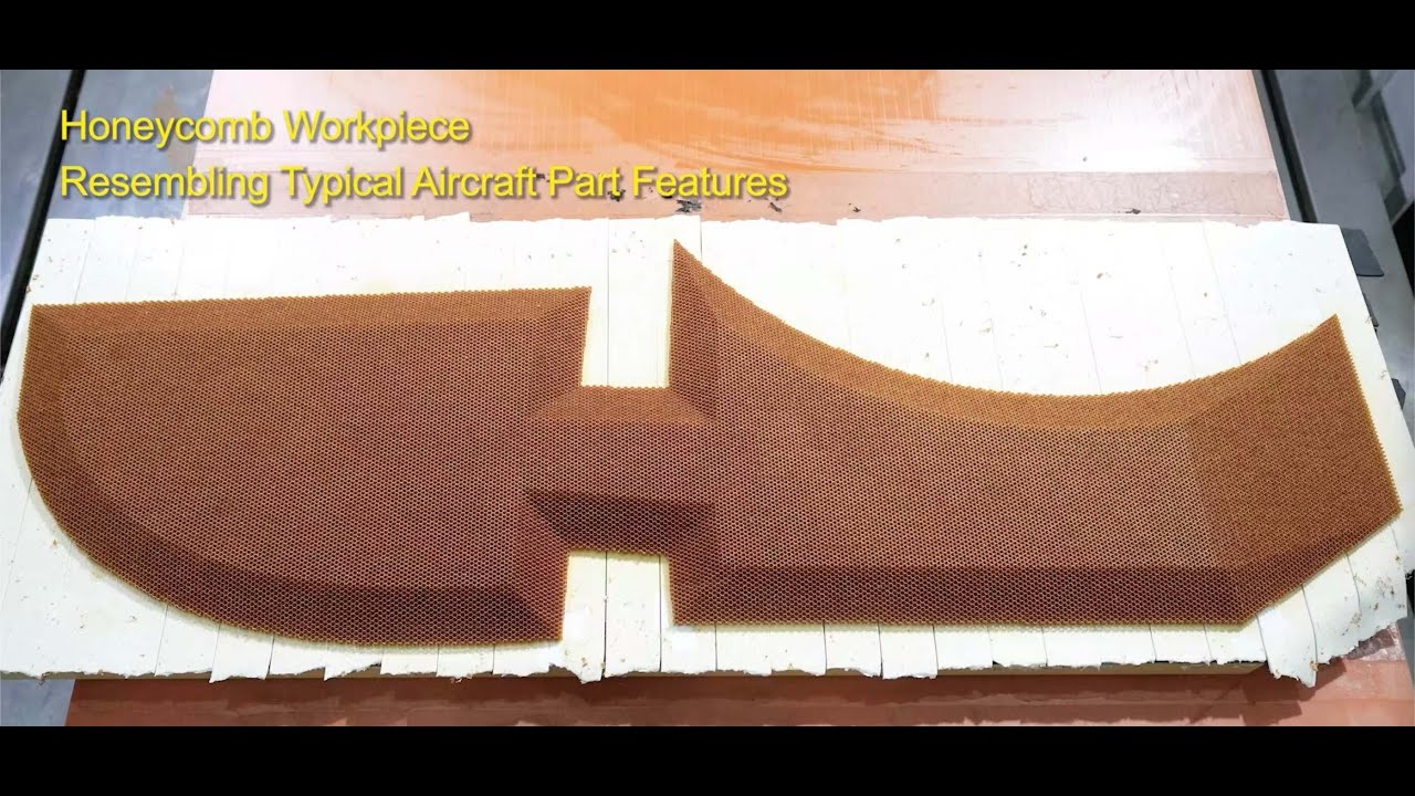 Conprofe Ultrasonic Machining Solution for Honeycomb Resembling Typical Aircraft Part Features