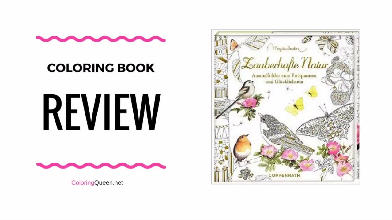 Meine Zauberhafte Natur - Coloring Book Review  (My Magical Nature) -  Marjolein Bastin