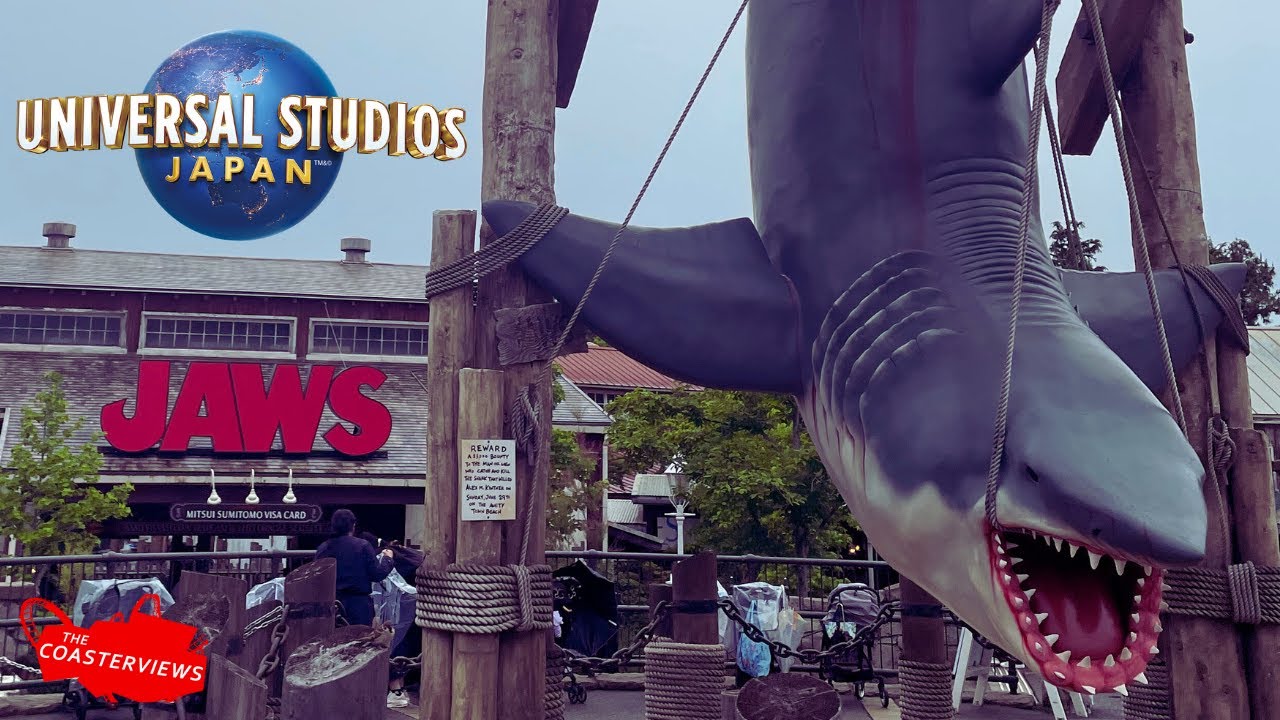 JAWS Universal Studios Japan On-Ride 4K Complete Experience POV with Restaurant