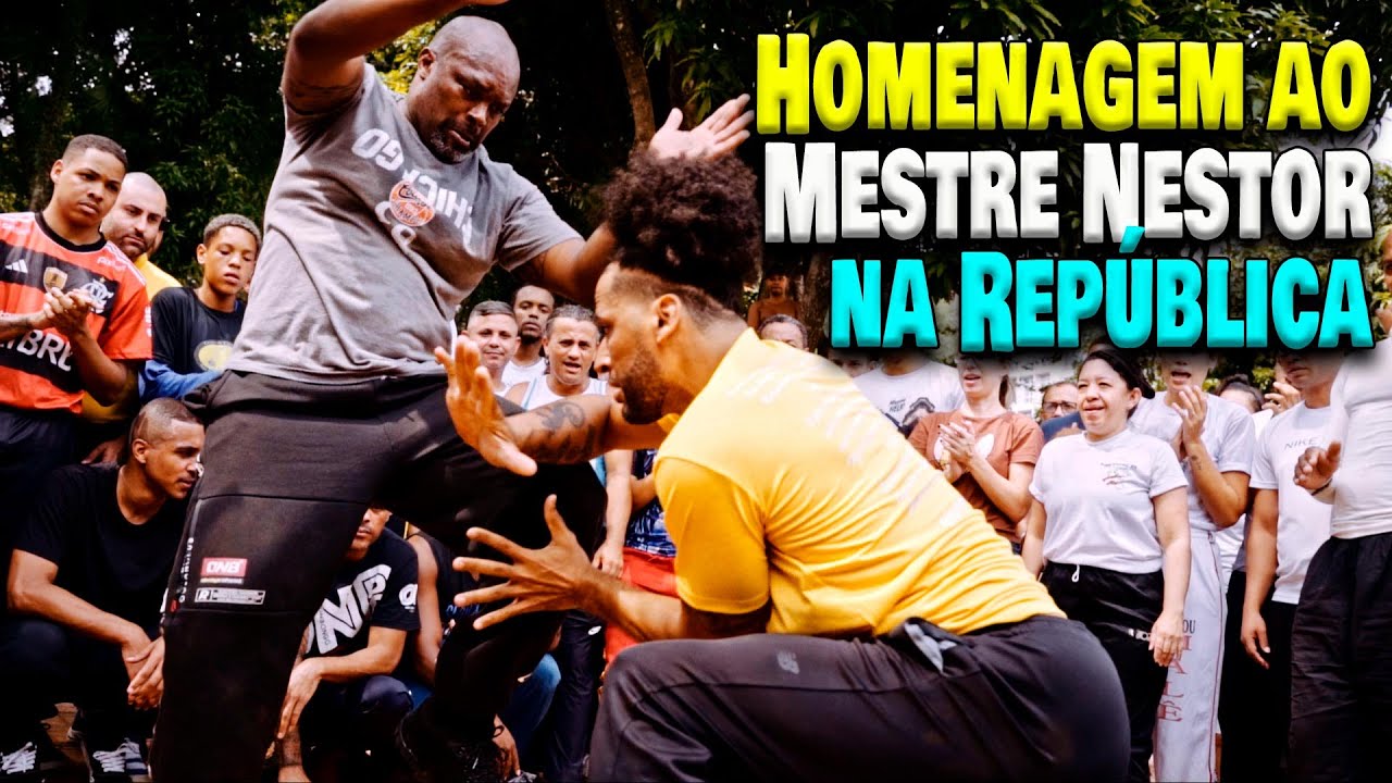 #capoeirarepublica Homenagem ao Mestre Nestor do RJ na Roda de Capoeira da República São Paulo 2025