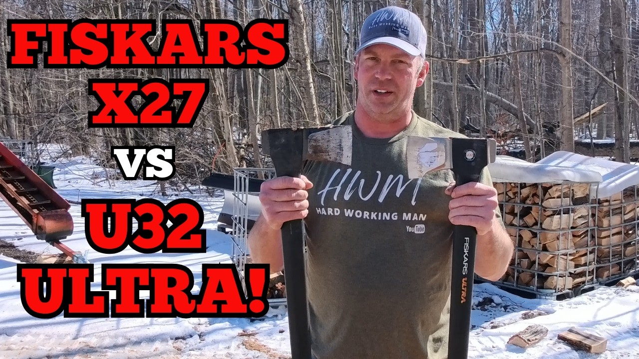 Fiskars Ultra U32 vs Fiskars X27! The Best Splitting Axe!?