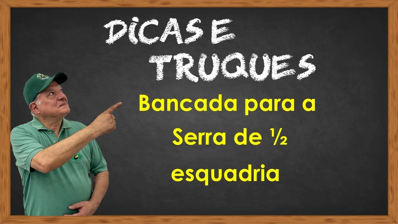 Bancada para serra de meia esquadria
