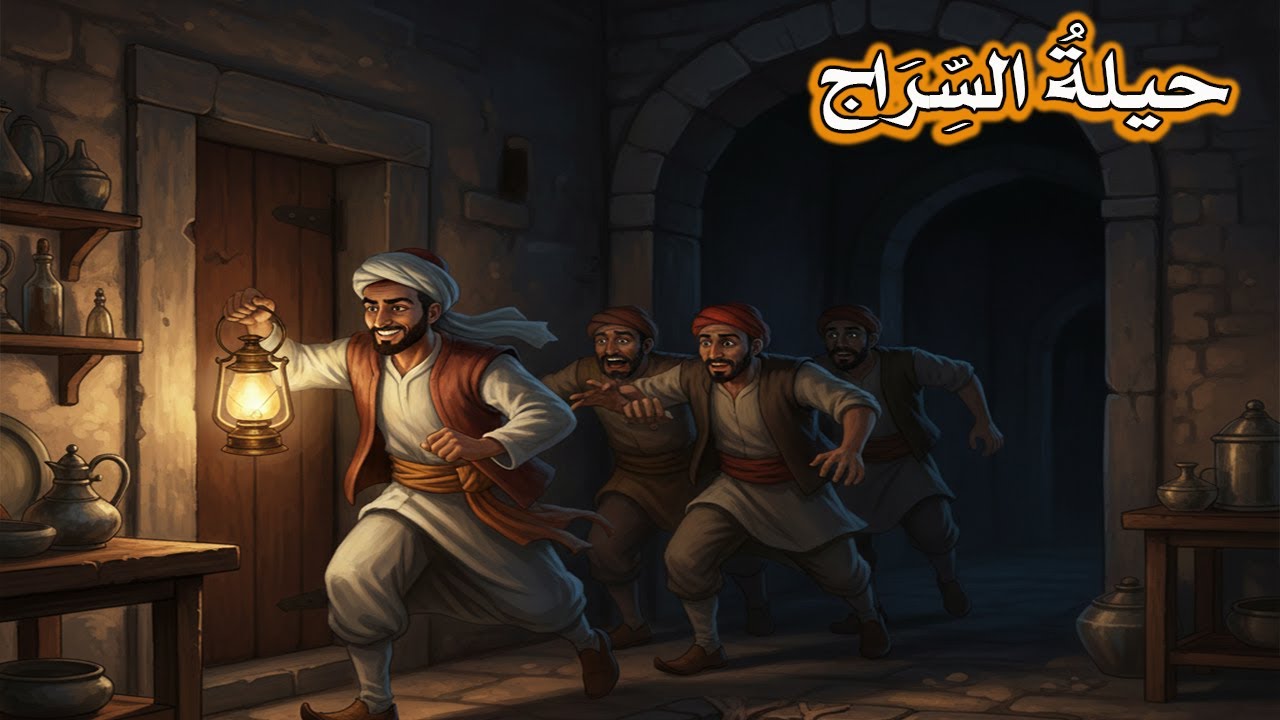 حيلةُ السِّرَاج: قصةُ الصانع سليمان الذي هزم لصوص الظلام بحيلة ذكية. من أجمل القصص الخيالية المشوقة