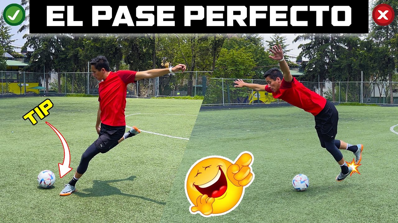 Como dar CENTROS LARGOS con 100% de PRECISION en el FUTBOL 💯⚽ EL PASE PERFECTO