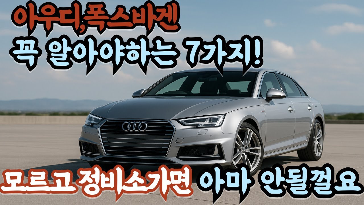 &ldquo;아우디&middot;폭스바겐 고질병 7가지 &ndash; 정비사가 알려주는 수입차 정비 핵심 팁&rdquo;