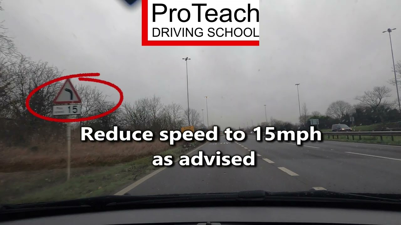A38 Burton on Trent, Claymills exit then going towards Stretton, Burton driving test routes.