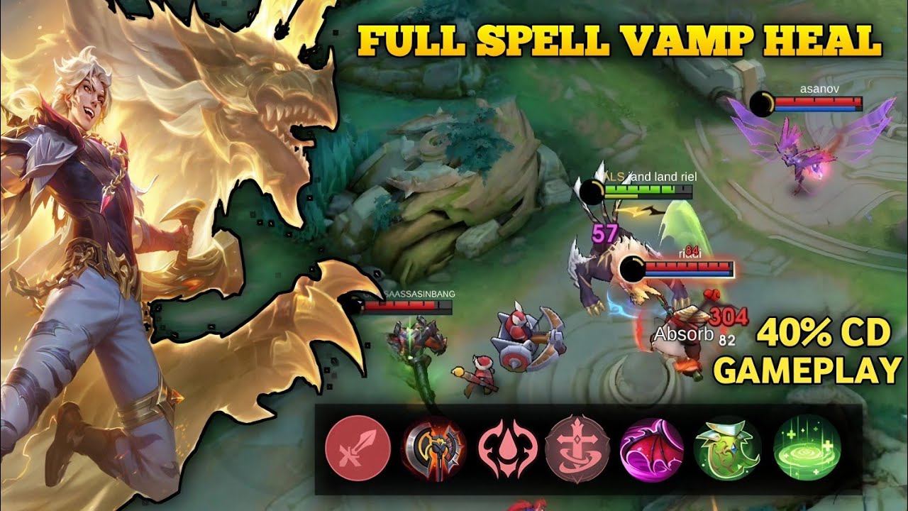 NEW HERO LUKAS EXP LANE GAMEPLAY FULL SPELL VAMP, HEAL, COOLDOWN | Mobile Legends: Bang Bang