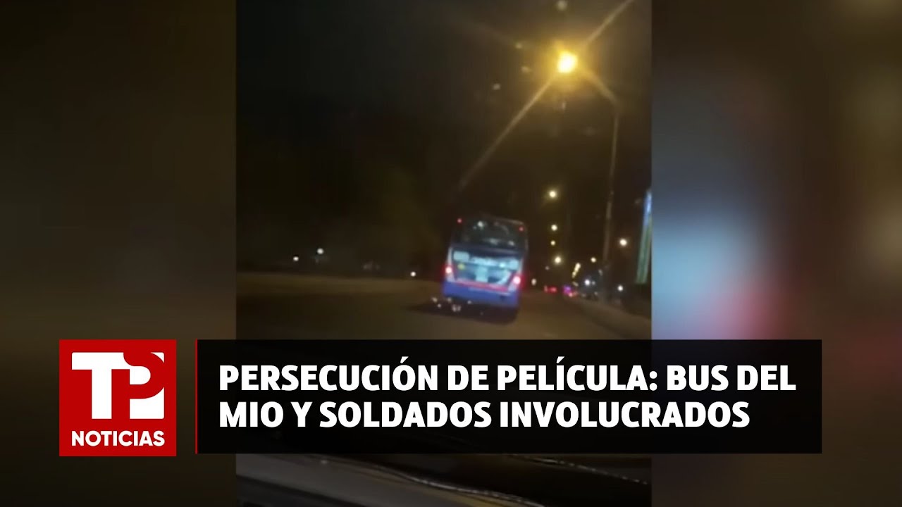 Persecución de película: Bus del MIO, soldados y un accidente que conmocionó a Cali