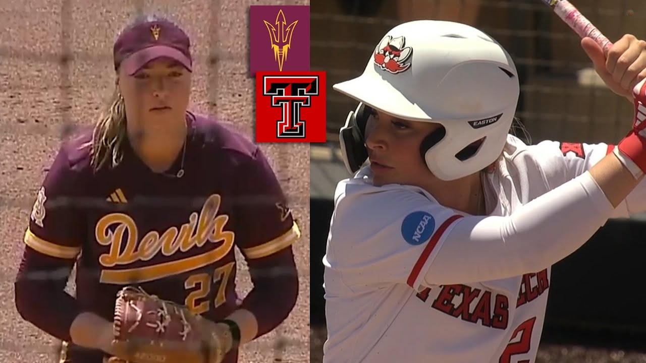 Arizona State vs #12 Texas Tech Women's College Softball Highlights Full Game 2025