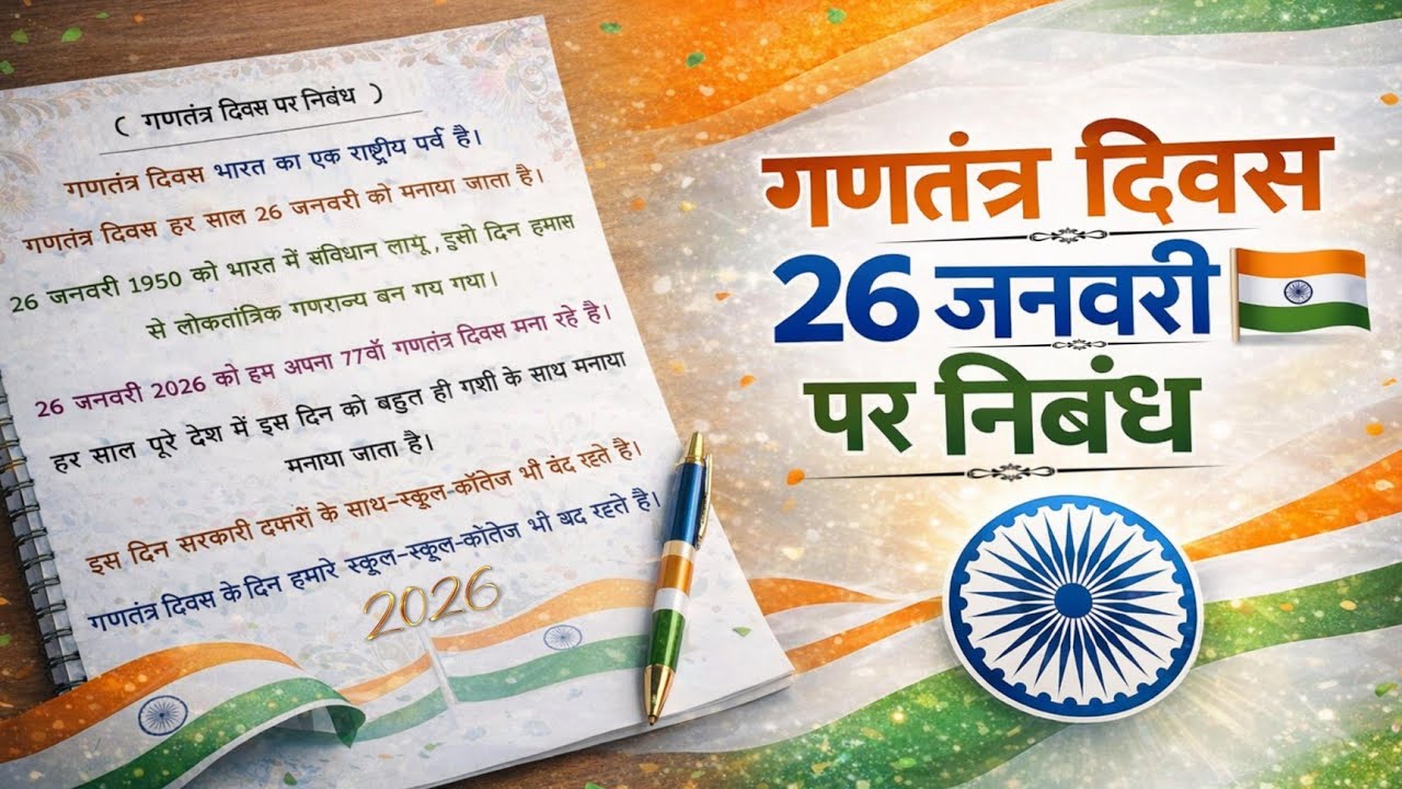 गणतंत्र दिवस 26 जनवरी पर निबंध/Gantantra Diwas 26 January par nibandh/Essay On Republic Day in Hindi
