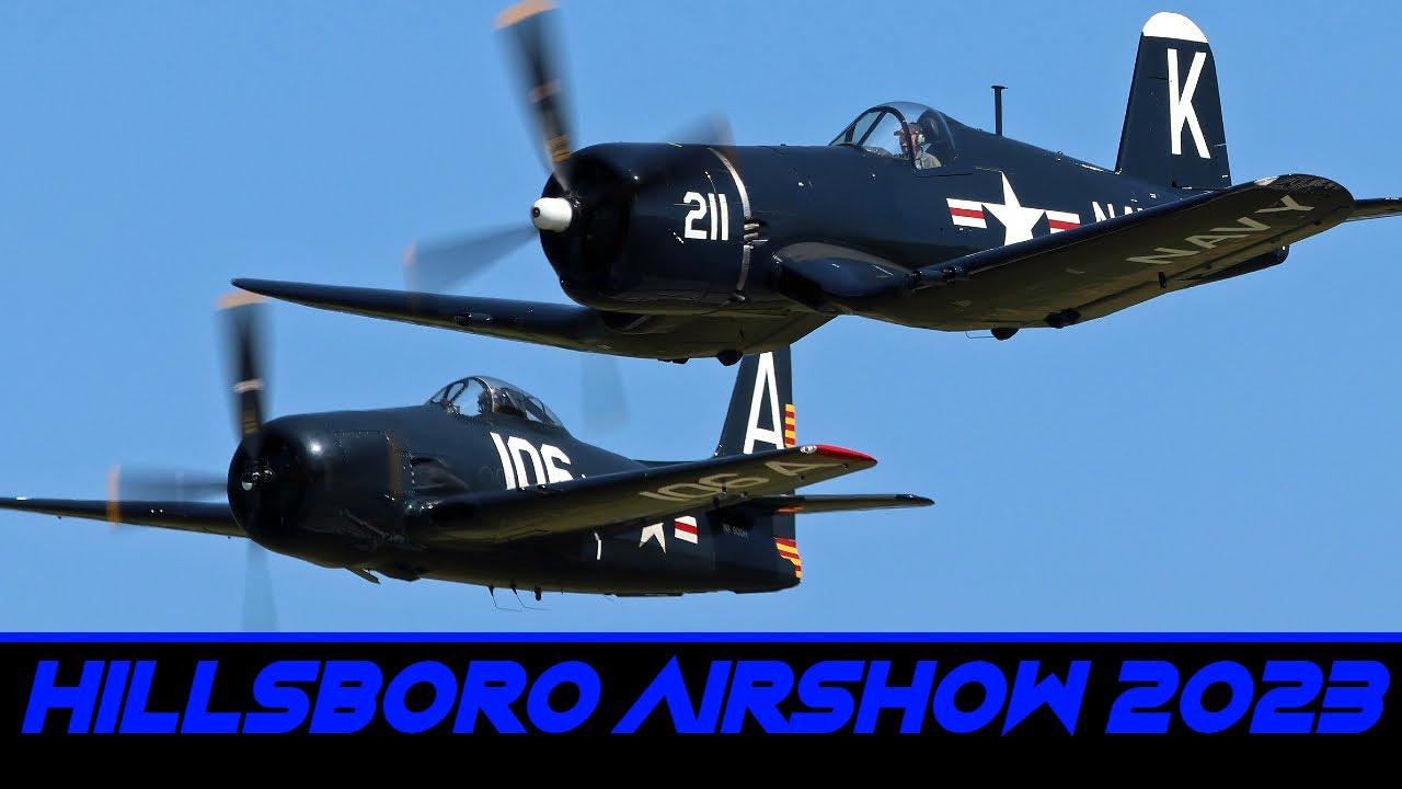 War Bird Flybys - 2023 Oregon Airshow (3D Binaural Audio)🎧