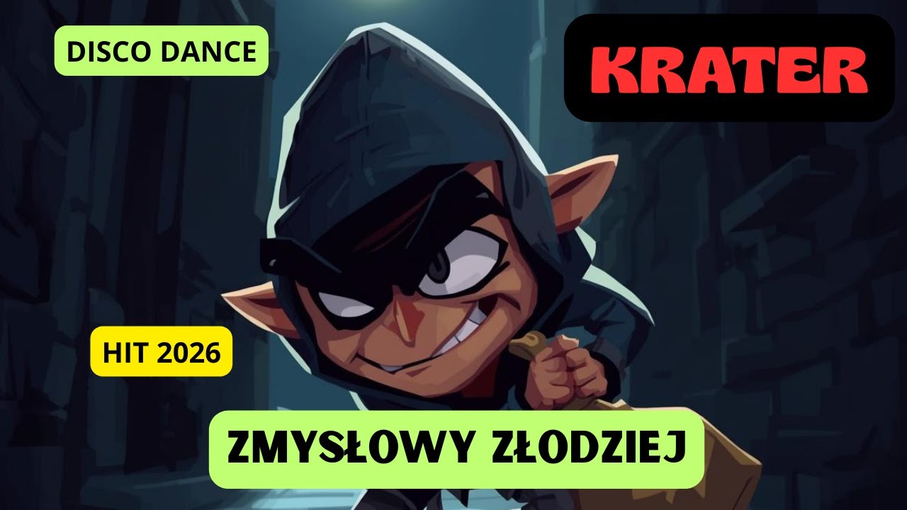 Krater Zmysłowy złodziej (Official Video) Disco Rock R&B AI