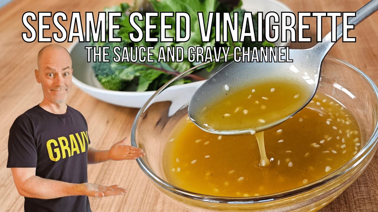 Sesame Seed Vinaigrette | Homemade Vinaigrette | How to Make Vinaigrette | Salad Dressing
