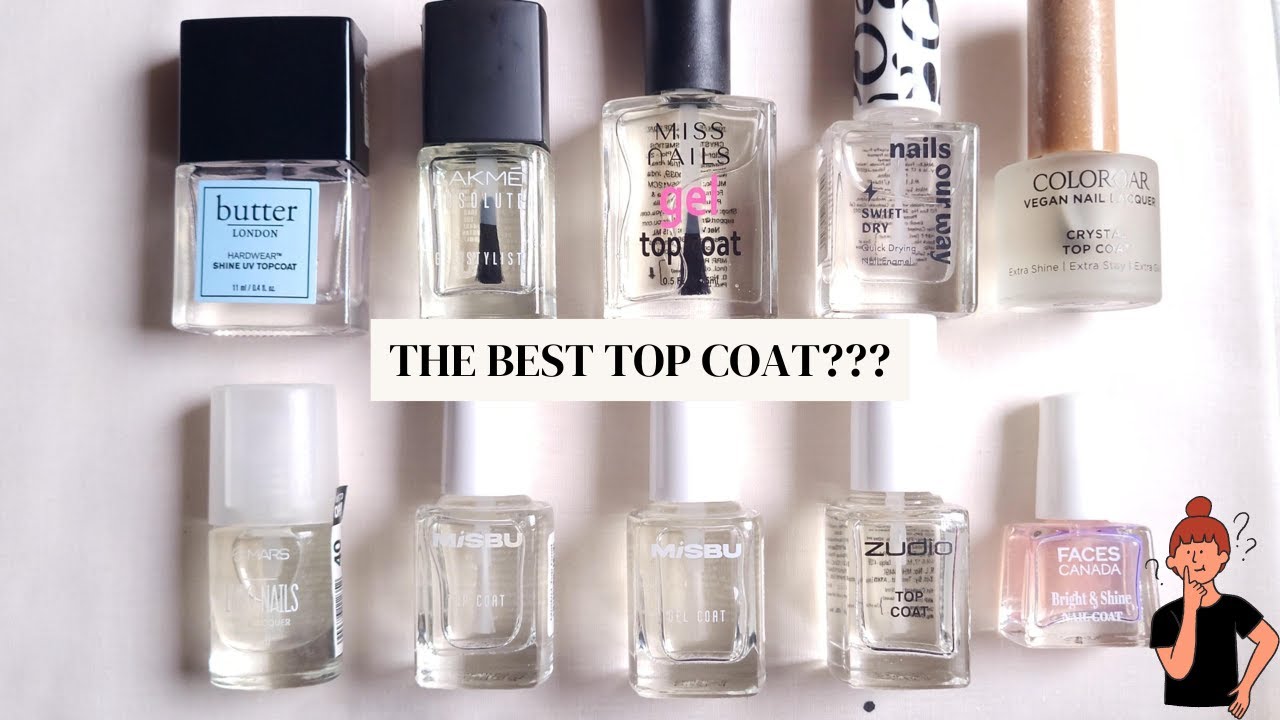Which is the best glossy, quick dry top coat? Testing 10 different top coats | Enaildiaries