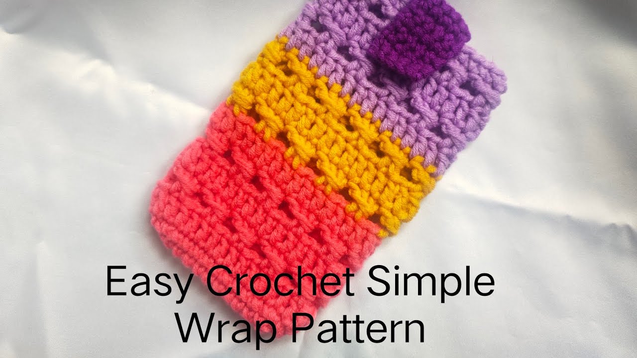 How to Crochet Phone bag with Simple Wrap Pattern for beginners #howtocrochet #easycrochet