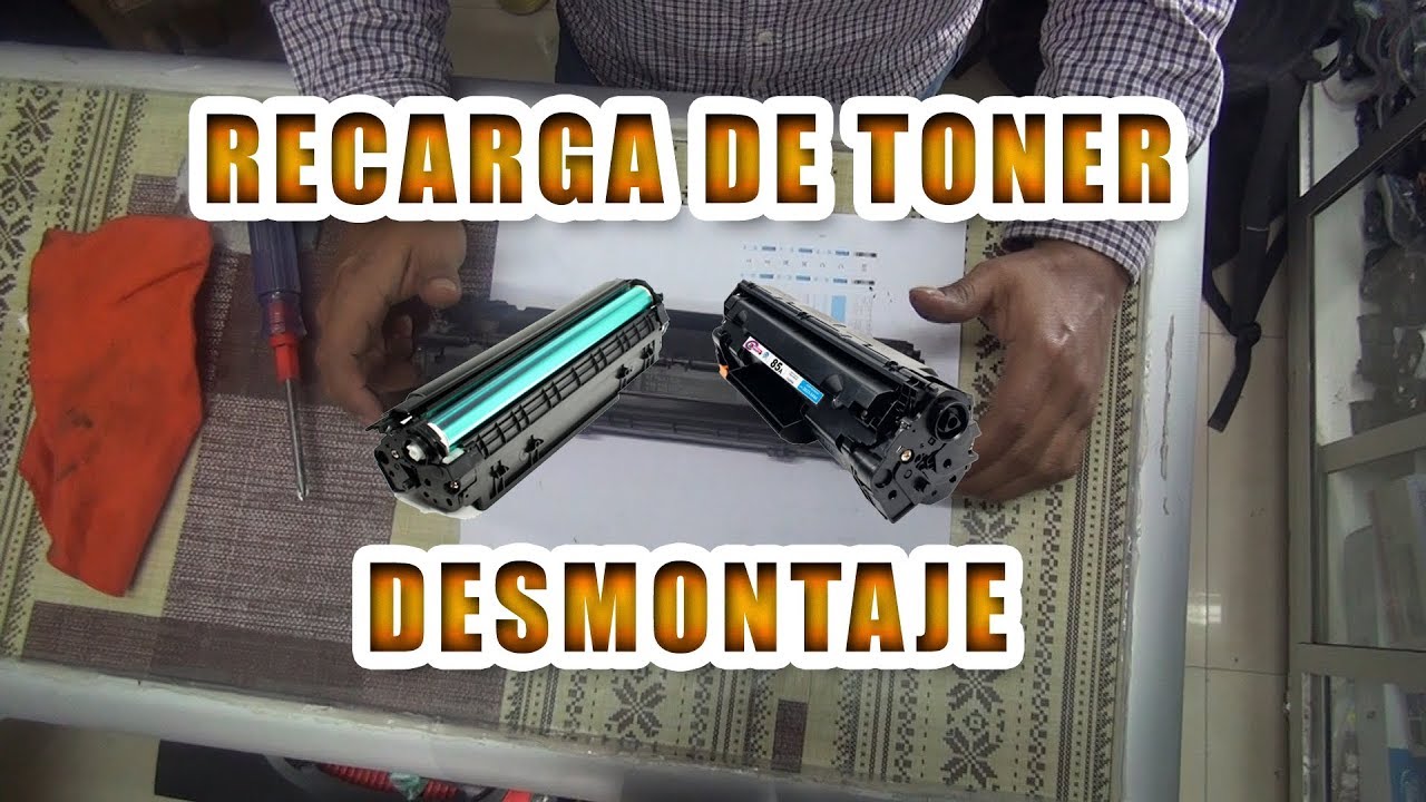 Recarga de toner - desmontaje
