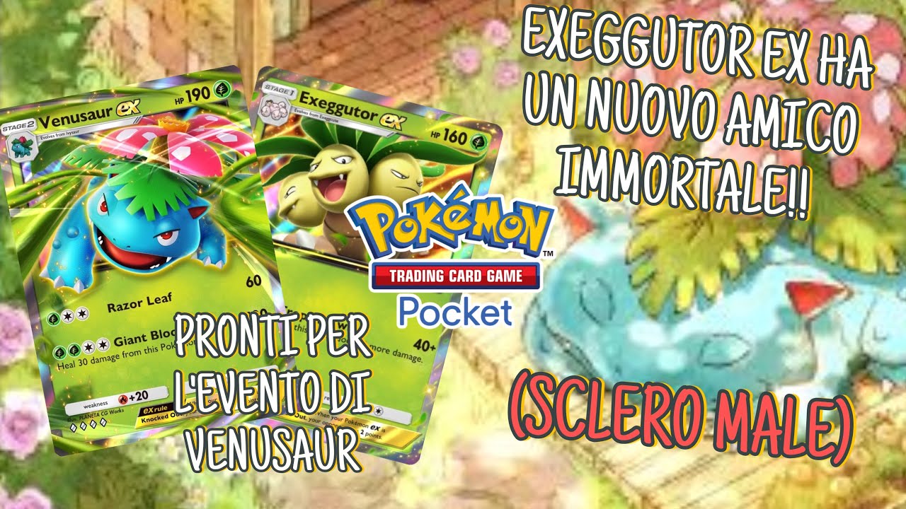 Il Miglior deck ERBA ha VENUSAUR EX ed EXEGGUTOR EX? Oggi IMPAZZISCO. Pokemon TCG Pocket!