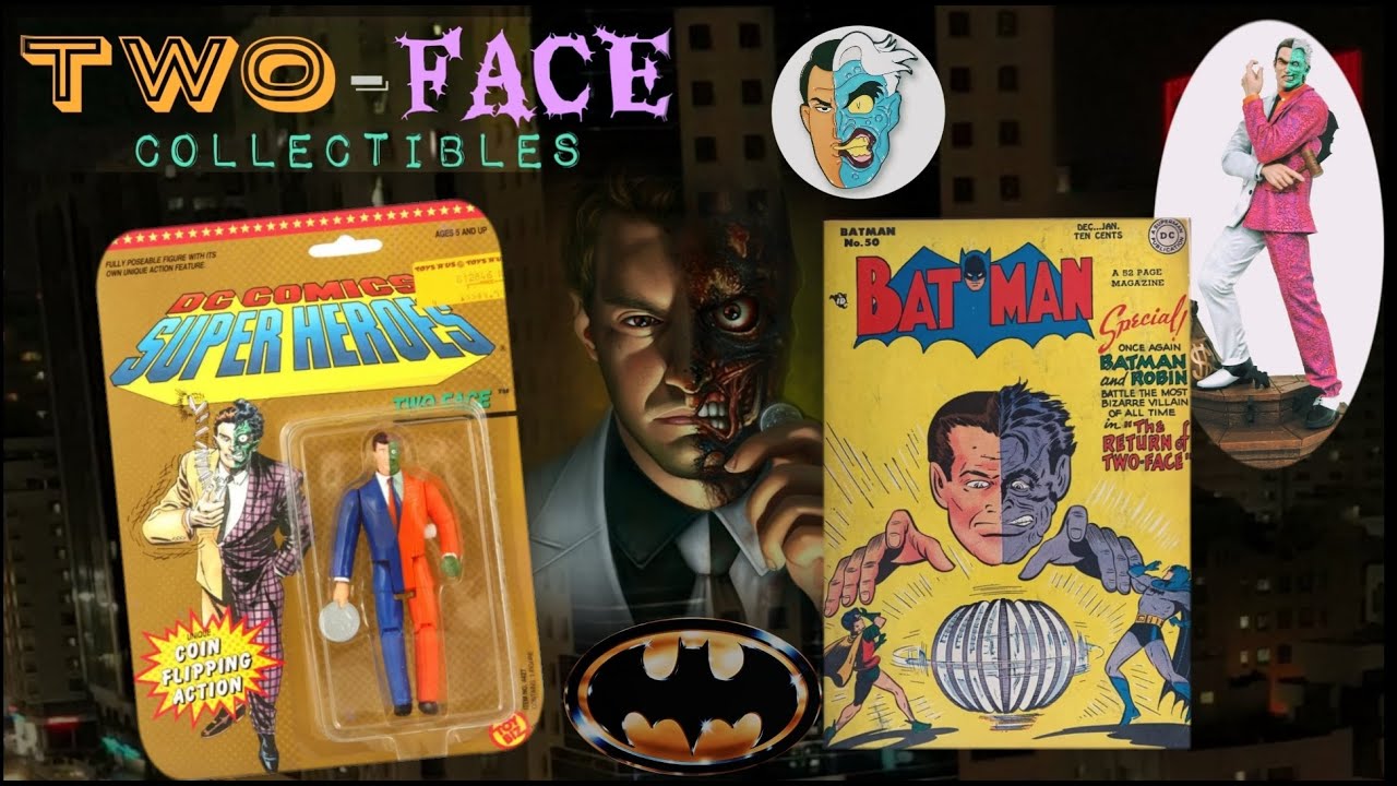 TWO-FACE Batman History in Comics, Toys & Collectibles #DC #BATMAN