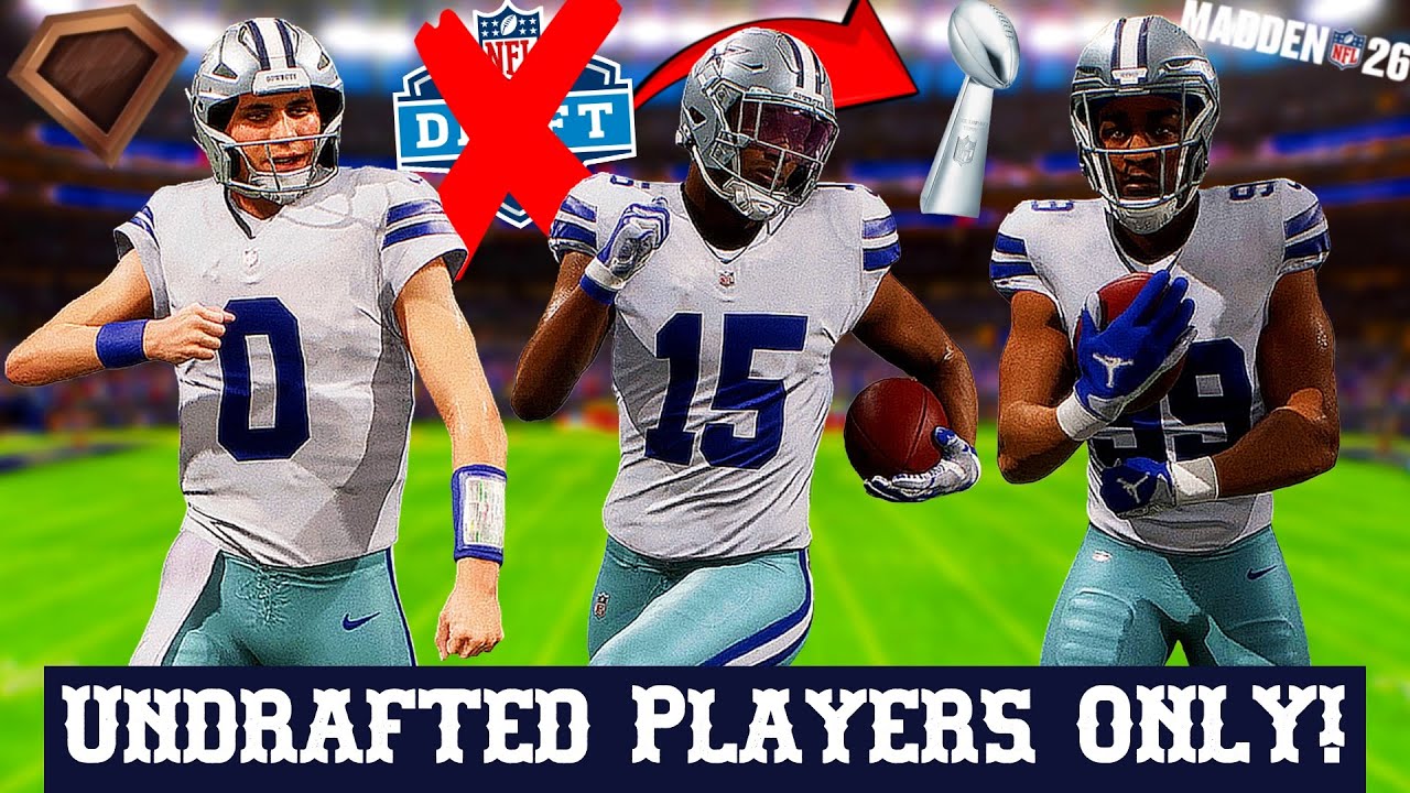 I Tried to Win a Super Bowl Using ONLY Undrafted Free Agents on Madden 26 Franchise!