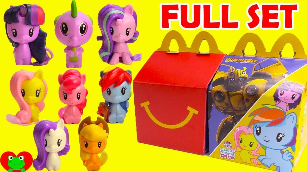 Collecting My Little Pony Cutie Mark Crew MLP McDonald's Happy Meal Toys Full Set