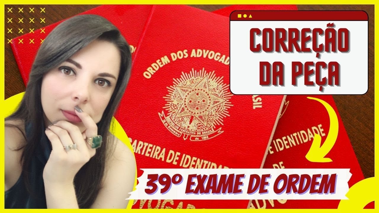 EMBARGOS DE TERCEIROS | EXAME 39 - CORREÇÃO DA PEÇA