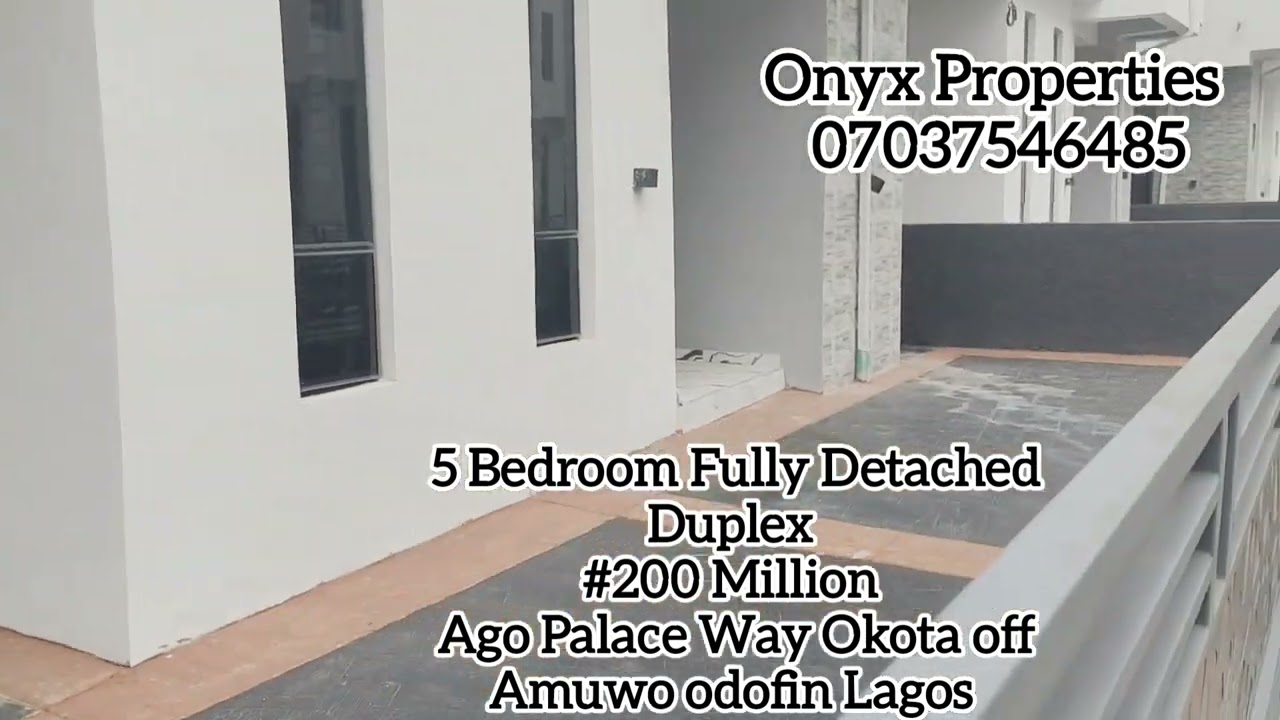LUXURY DUPLEX FOR SALE AT AGO PALACE WAY OKOTA LAGOS.