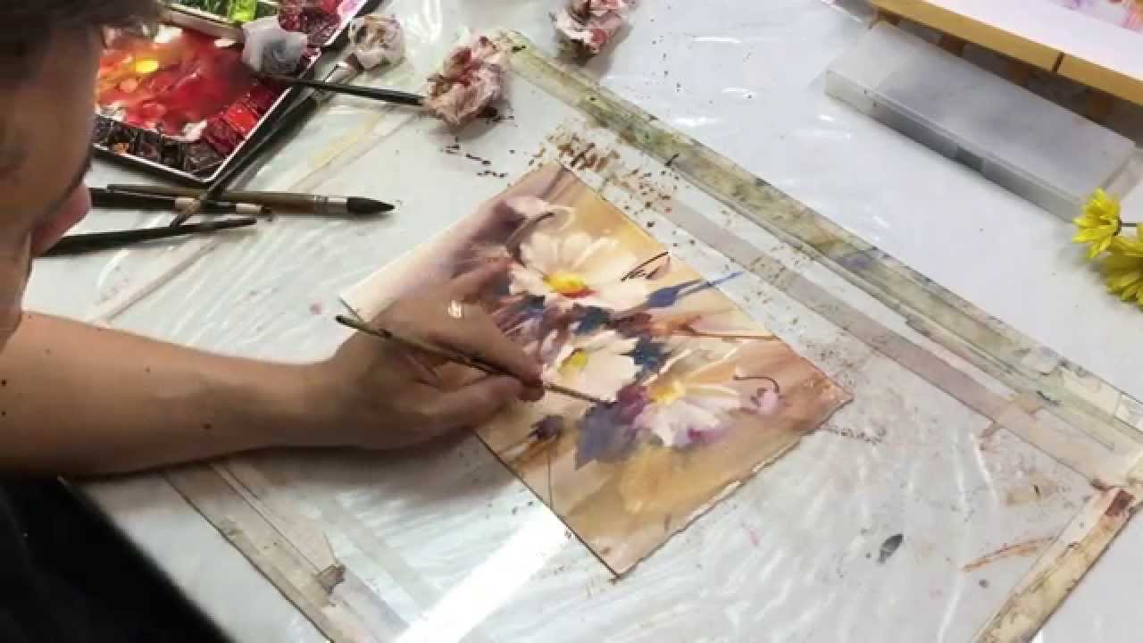 Watercolor/Aquarela - Demo - Pigment Lifting