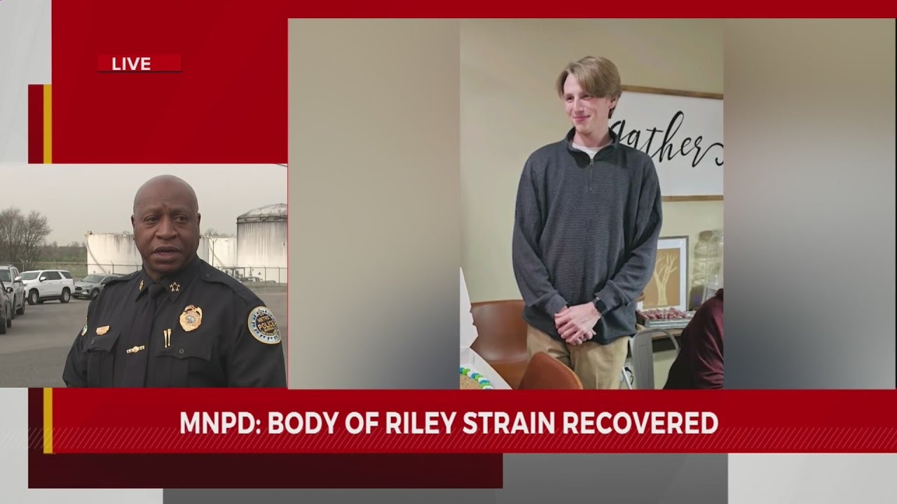 Nashville authorities hold briefing after body of Riley Strain found in Cumberland River