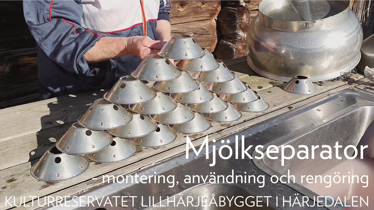 Separator - Hur man monterar, använder och rengör en mjölkseparator.