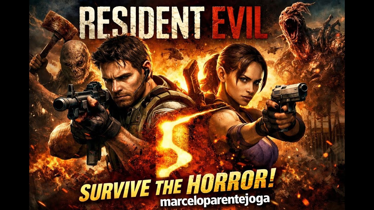 🔴Resident Evil 5 | Sobrevivendo ao Caos com Chris e Sheva 🔥🧟‍♂️? 👀💸 #17live !