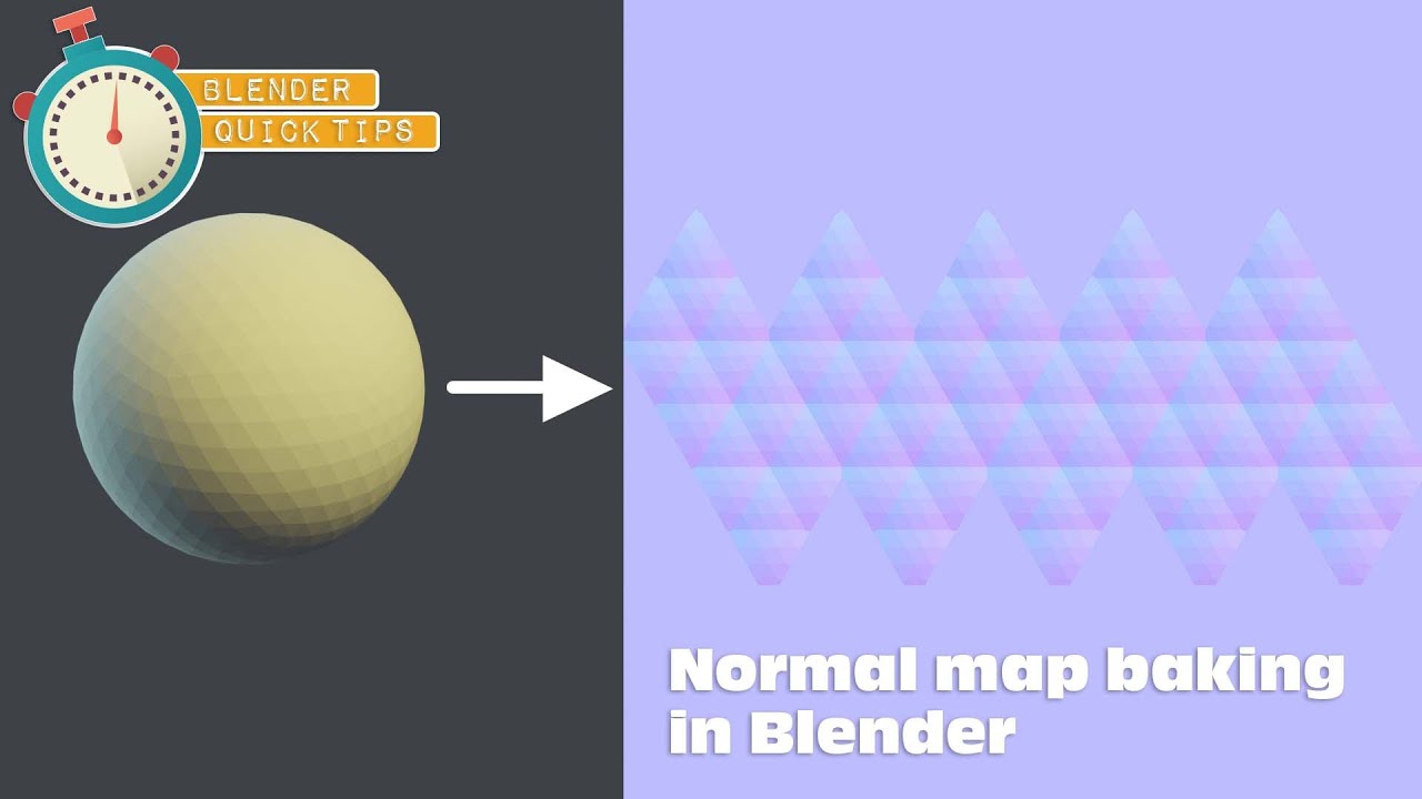 Normal map baking in Blender
