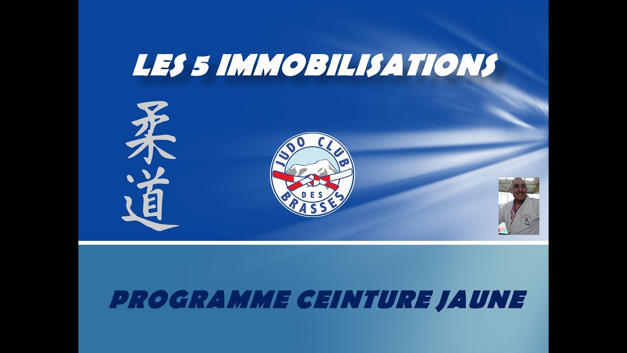 LES 5 IMMOBILISATIONS DE BASE EN JUDO pour travailler à la maison