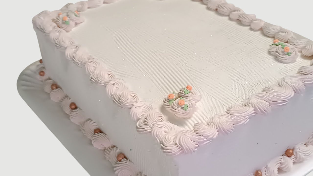 Decoração bolo quadrado fácil 