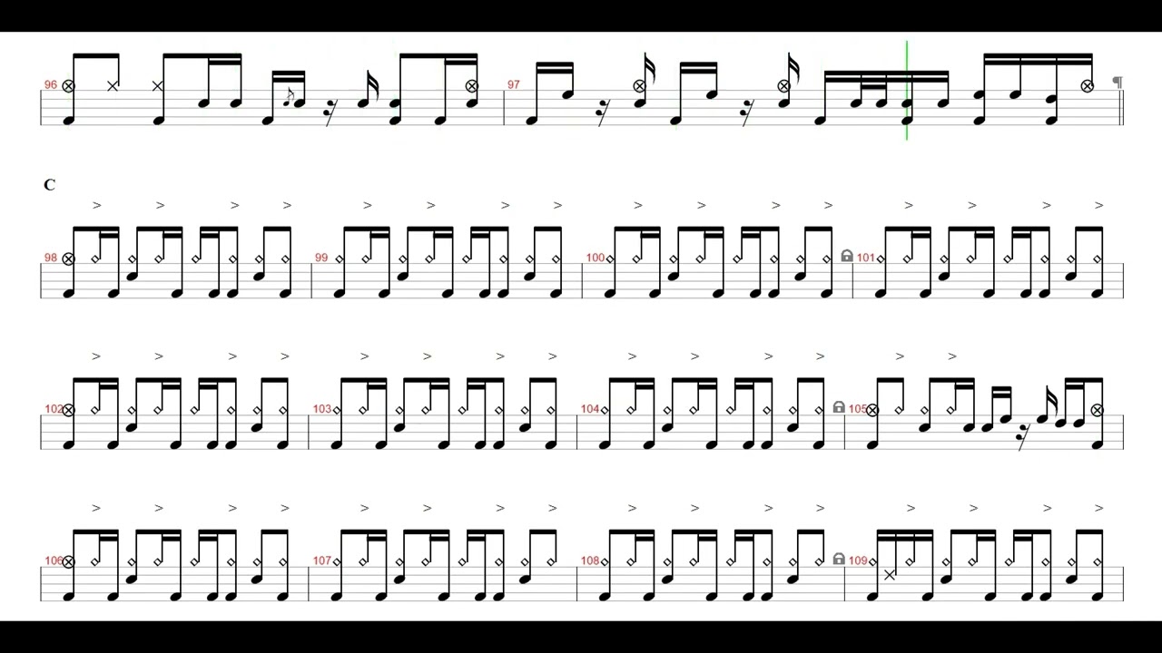 T-square- sunnyside cruise | Drum Score, Drum Sheet Music