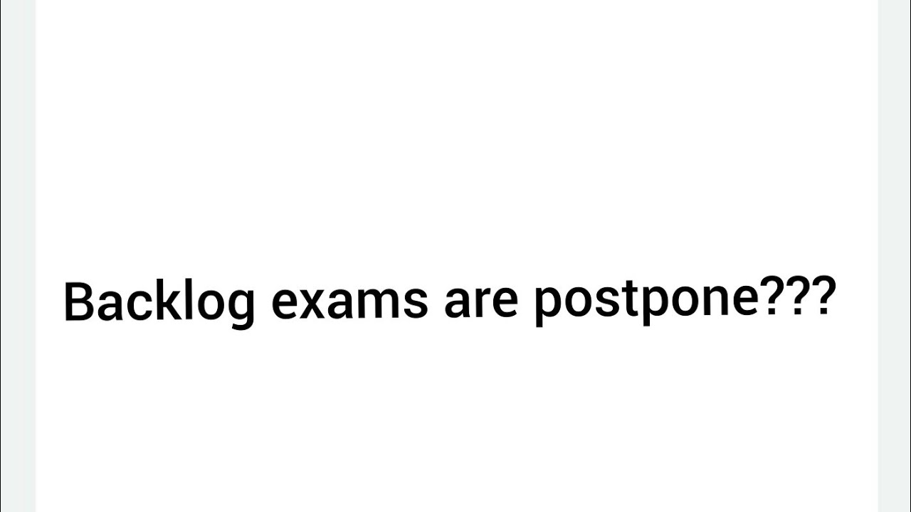 BACKLOG ENGINEERING EXAM NEW UPDATES | UNIPUNE | SPPU | BACKLOG EXAMS 2020 |