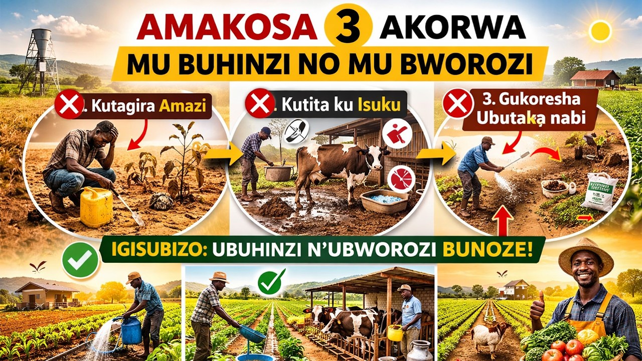 AMAKOSA ATATU AKORWA MU BWOROZI NO MU BUHINZI BIGATUMA HABAHO IGIHOMBO