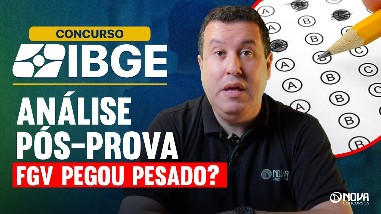 CONCURSO IBGE TEMPOR&Aacute;RIO 2025/2026 | Como foi a prova - an&aacute;lise completa! ⚠️