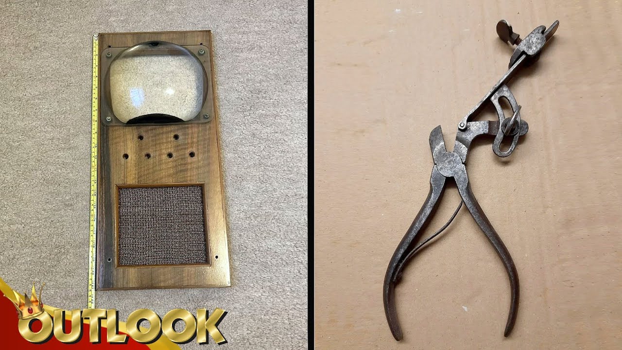 What's This MYSTERIOUS Board With A Magnifying Bubble And These Pliers In My Grandpa's Old Workshop?