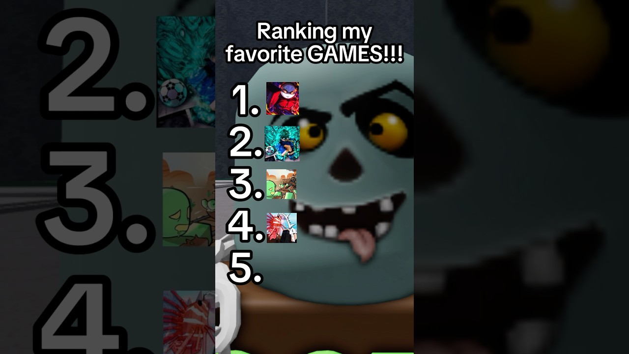 Ranking my Favorite Roblox Games!!! 🔥😂 ROBLOX #shorts