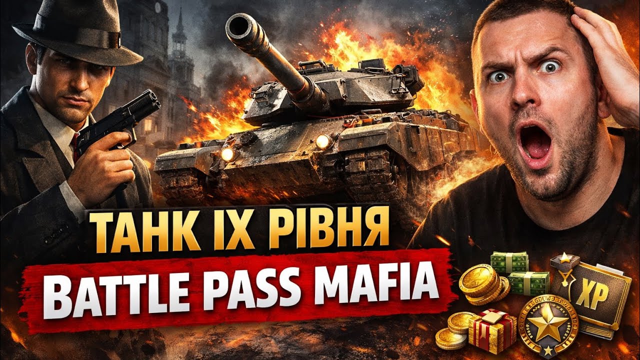 Battle Pass Mafia у WoT — ВСІ НАГОРОДИ + новий танк 😎