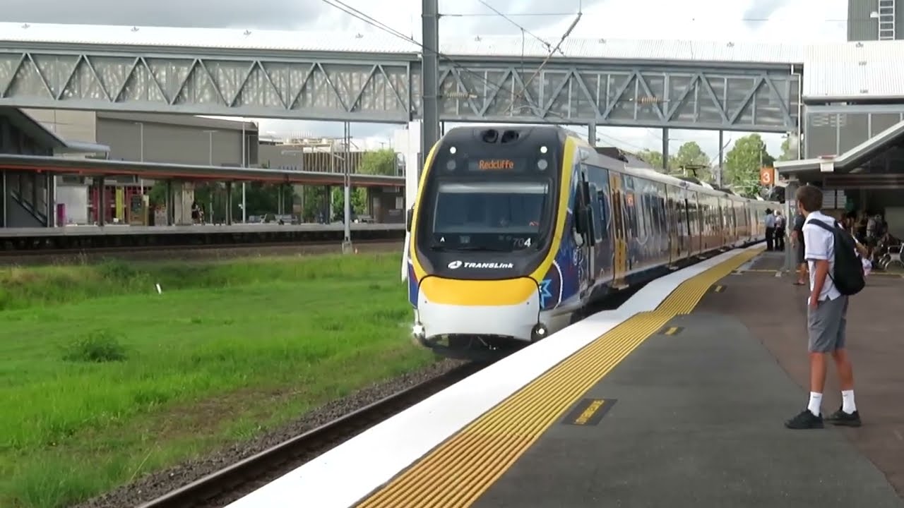 A Container Train  in Petrie, Brisbane. John Coyle video.