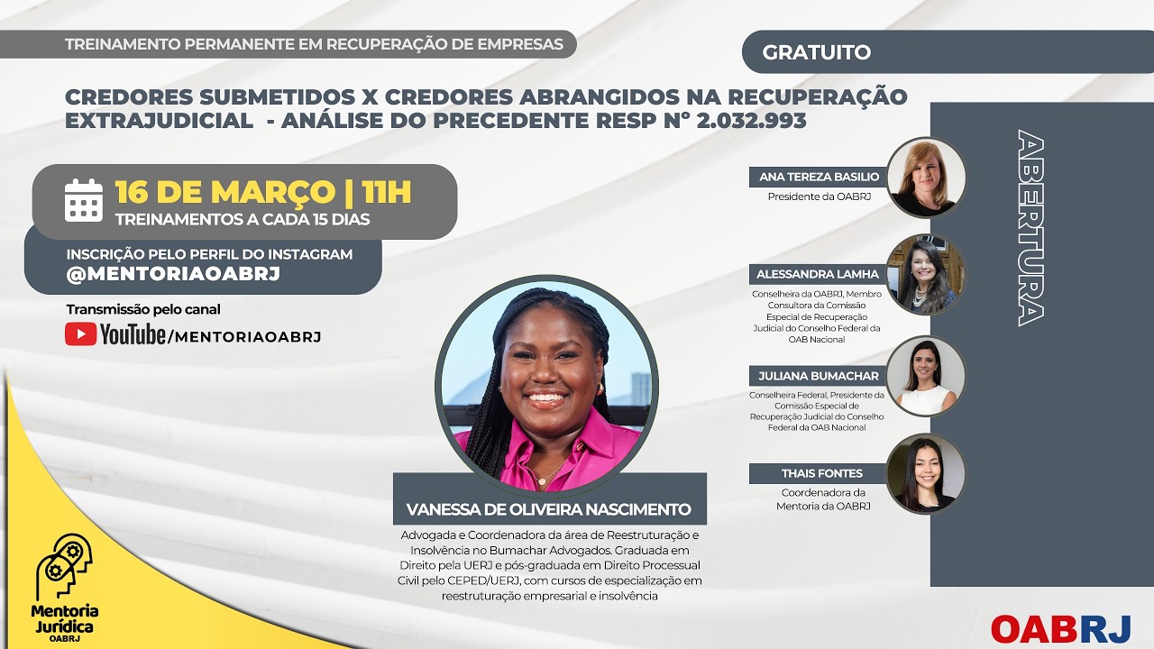credores submetidos x credores abrangidos na recuperação extrajudicial  - análise do precedente RESP
