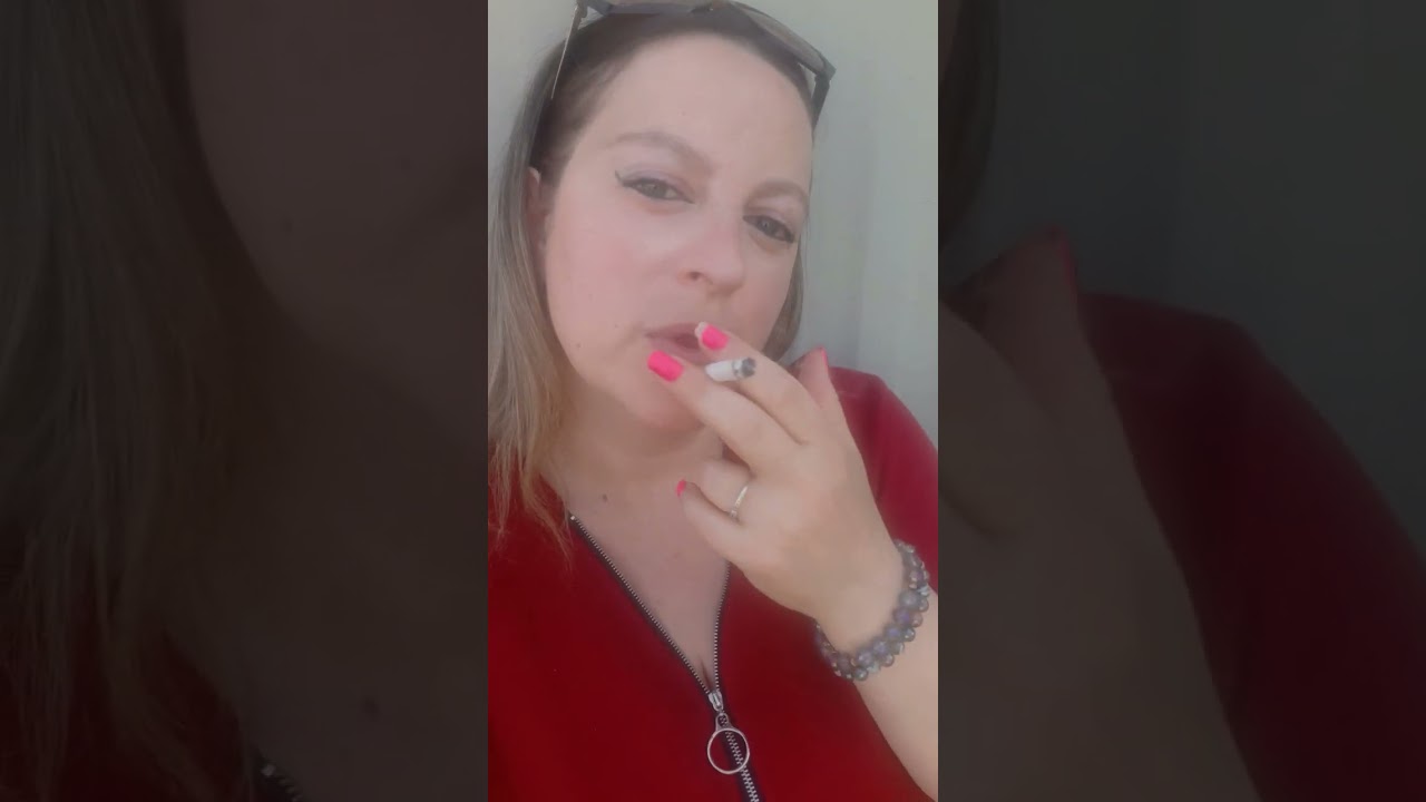 snap inhales, smokinggirl, cork cigarette #smoking #fetish