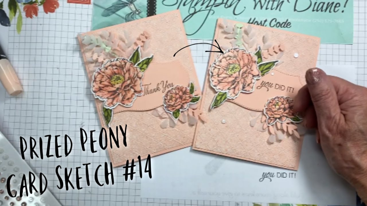 Prized Peony Inspiration for Card Sketch #14