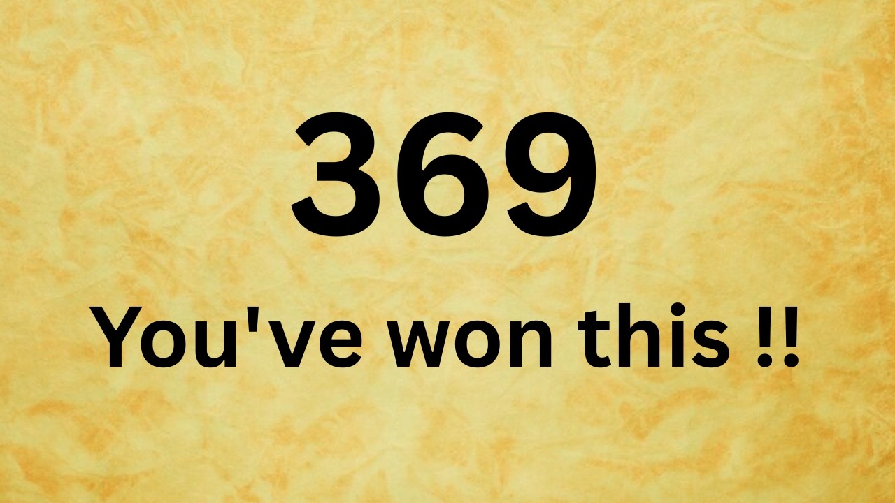 🕊️369You've won this..Open this now !!