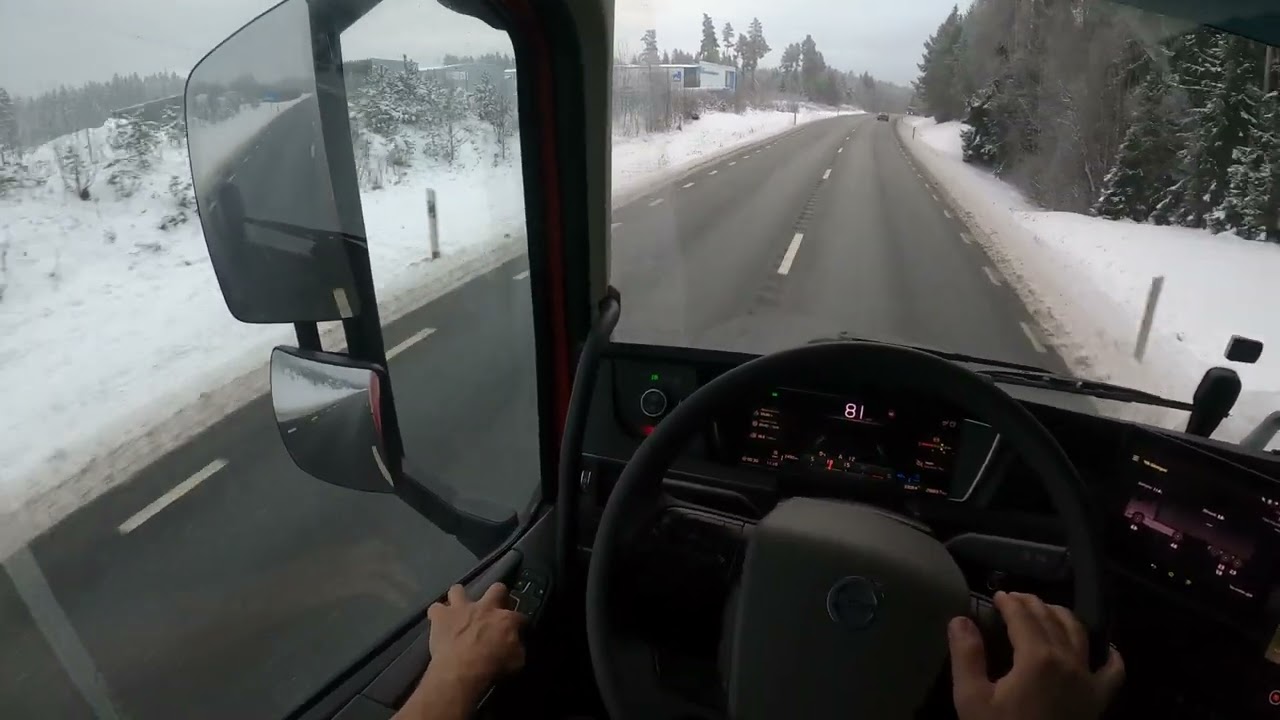#POV Driving Truck Volvo FH 500 4K - Sweden Mullsjö