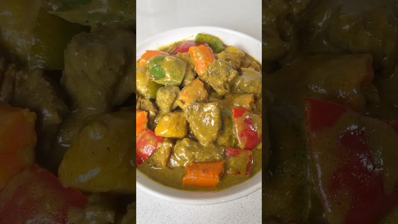 Filipino-style Beef Curry with Coconut Milk #shorts